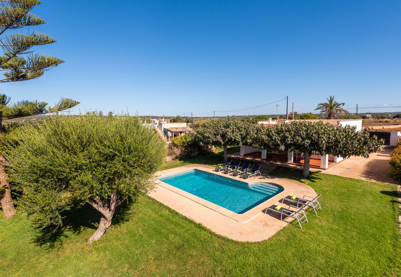 Villa en Ciutadella de Menorca - Villa en el campo, rodeada de flores, piscina, bbq....